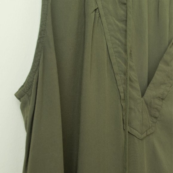 Old Navy Dark Green Sleeveless Tie front, Small - Picture 4 of 8